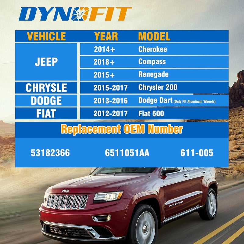 dynofit Store M12x1.25 Lug Bolts Set Compatible with Je-ep Compass Cherokee Renegade, 20pcs 12mmx1.25 Lug Nuts Stud for Fiat 500 Dodge Dart Chrysler 200, 28mm Shank Wheel Bolts Replace OE#6511051AA 611-005 - Image 3